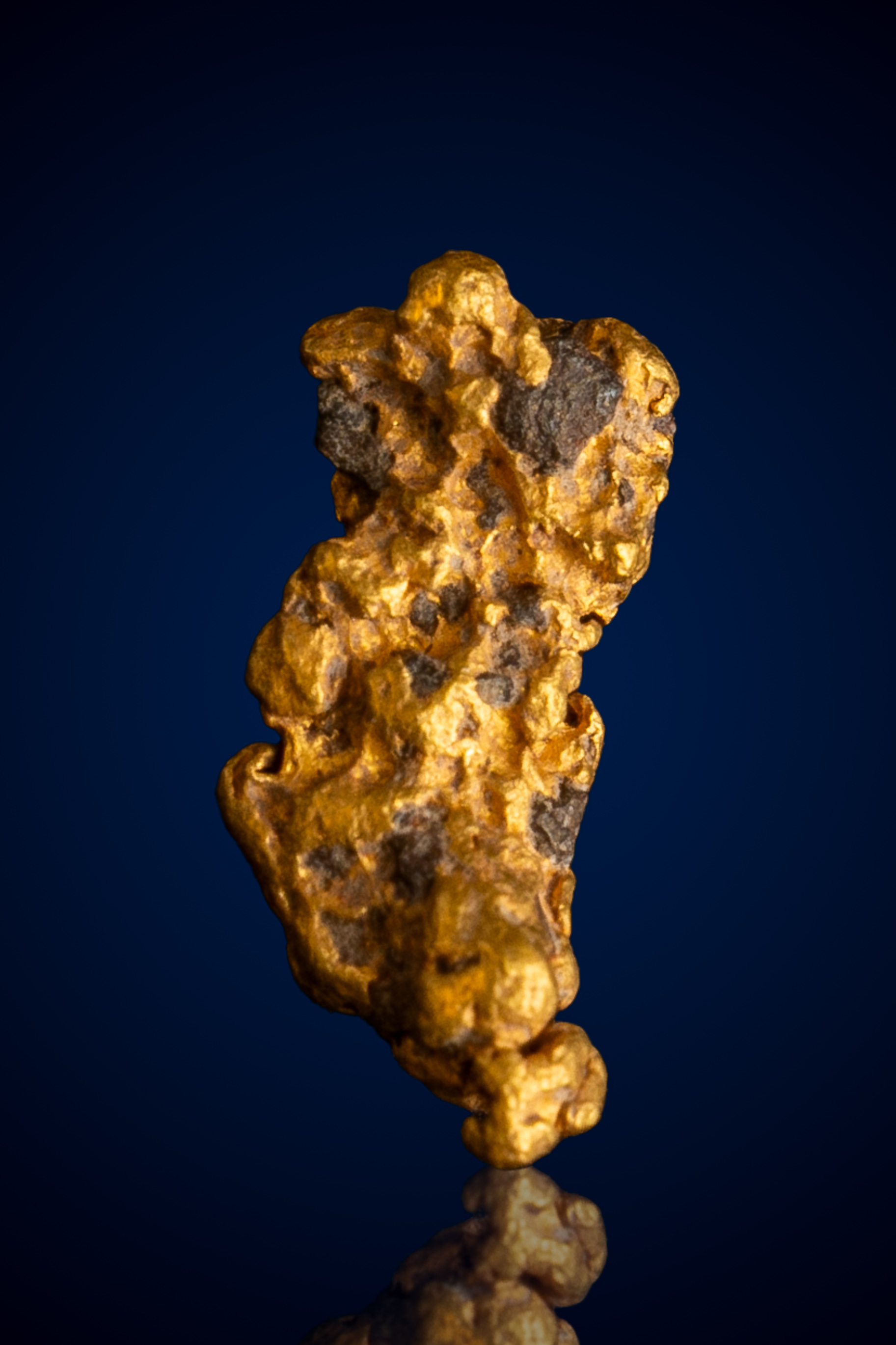 (image for) Sculpted, Variegated Natural Gold Nugget - Bendigo, Australia - 1.27 grams